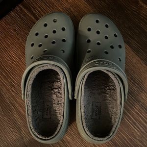 Grey crocs women size 10
